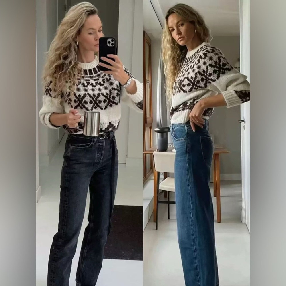 NWT $578 FRAME Fair Isle Sweater